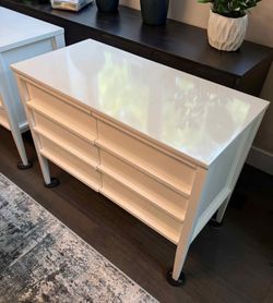 Crate & Barrel White File Credenzas, pair, $450 ($250 each)