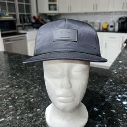 Acne Studios Covia Face Motif PSS18 Hat Black Nylon Snapback OS 59cm Unisex