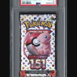 PSA 10 GEM MINT Scarlet & Violet 151 SEALED Booster Pack Pokemon