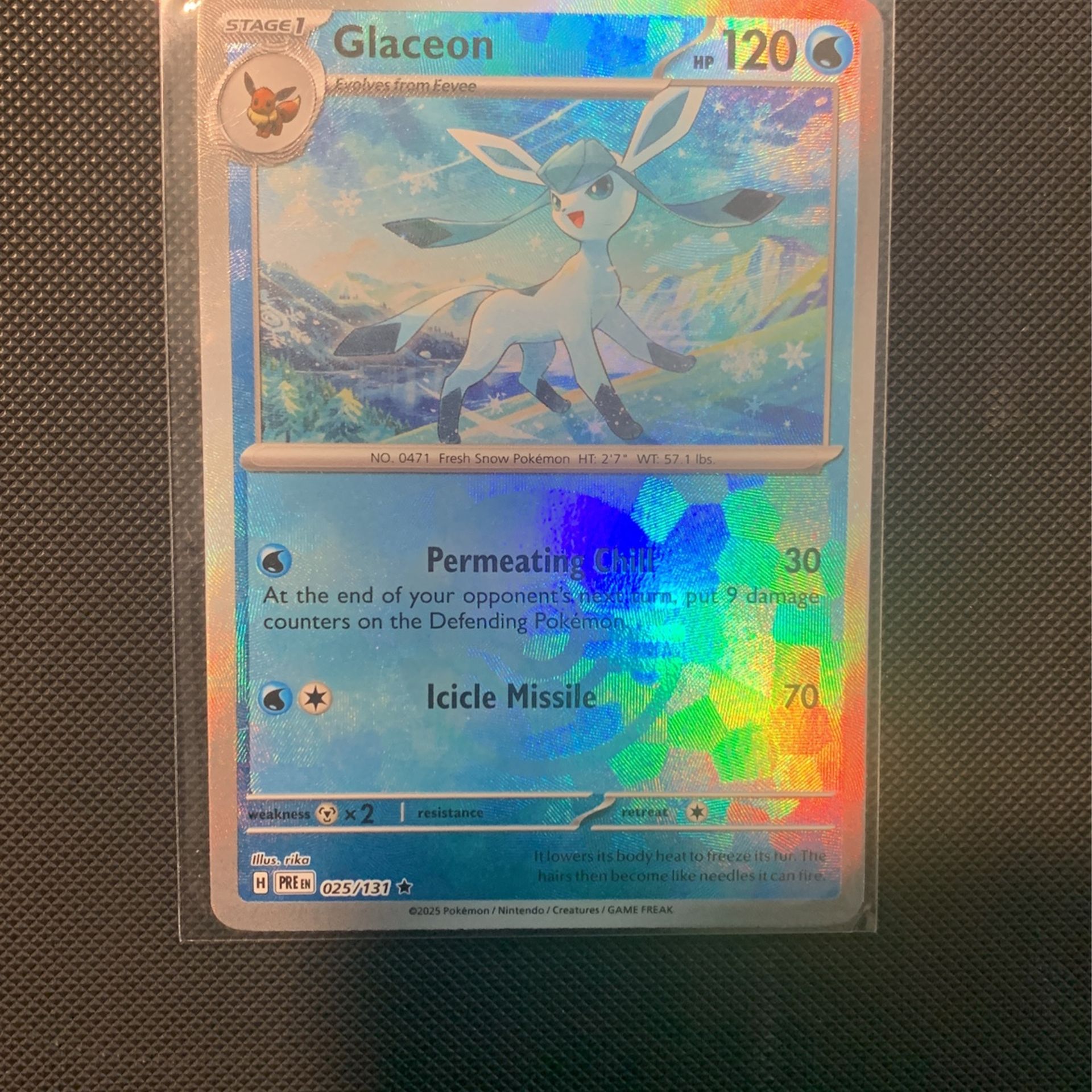 Glaceon (Poke Ball Pattern) - SV: Prismatic Evolutions (PRE) Pokemon Card Single