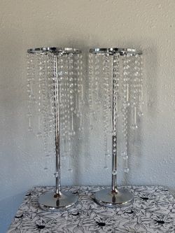 Silver Flower Base Stands