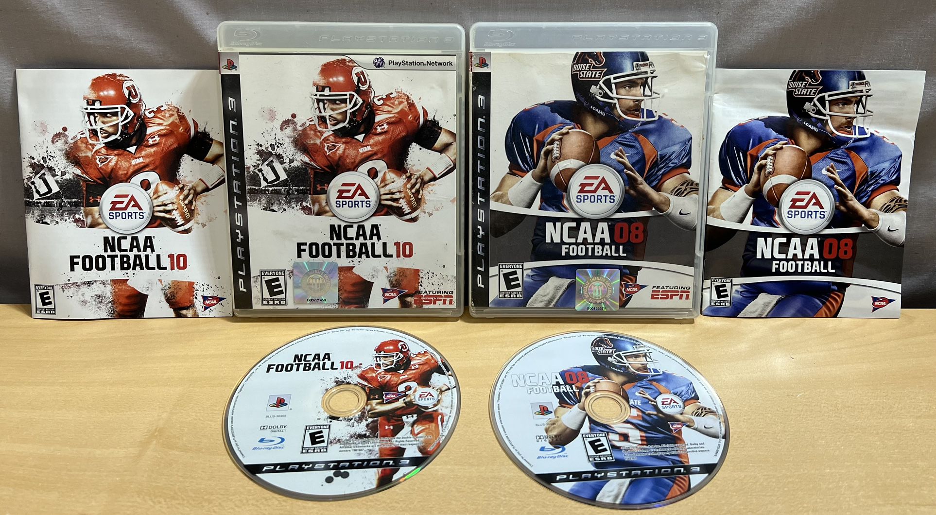 PS3 Sony PlayStation 3 NCAA 8 & 10 Football Video Game