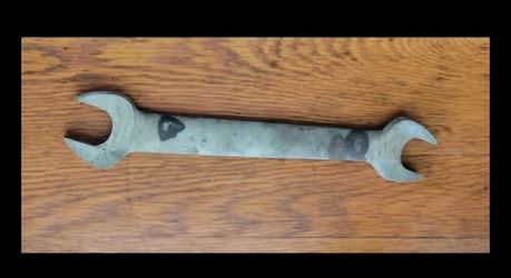 Vintage Fairmount Double-Headed Wrench, 1 1/4" and 1 1/8"