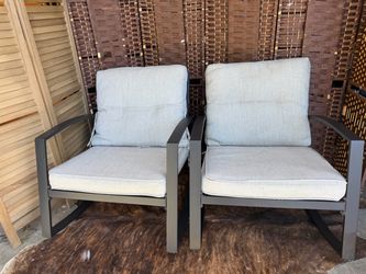 Outdoor Patio rocking with Cushions – Set of 2