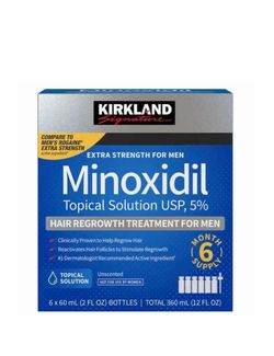 Kirkland Signature Minoxidil 5% Extra Strength — 6-Month Treatment Supply  One of our store's most sought-after products. Topical 5% Minoxidil solutio