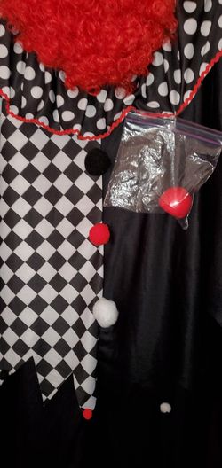 Clown Poncho Adult 6ft/200lbs