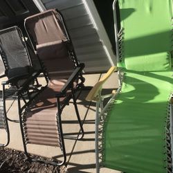 Three Lounge Chairs Used Good $35 Each And Three For $100