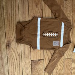 Old Navy 0-3 Month Football Onesie-NWT