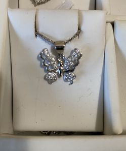 .925 sterling silver pendant with necklace ,Real silver not plated. $40 Each