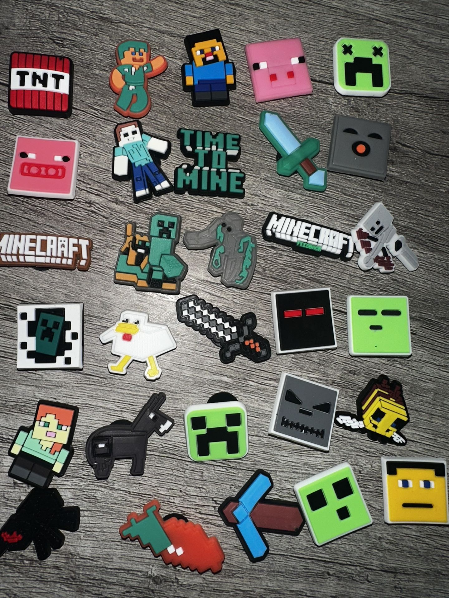 Minecraft Croc Charms All New!!