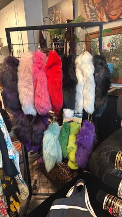 GENUINE FOXTAIL KEY RINGS $25 EACH