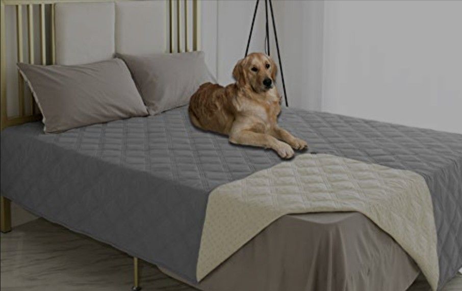 Ameritex Waterproof Dog Bed Cover Pet Blanket With Anti-Slip Back For Furniture Bed Couch Sofa