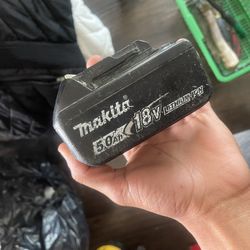 Makita 5.0ah Battery 18v