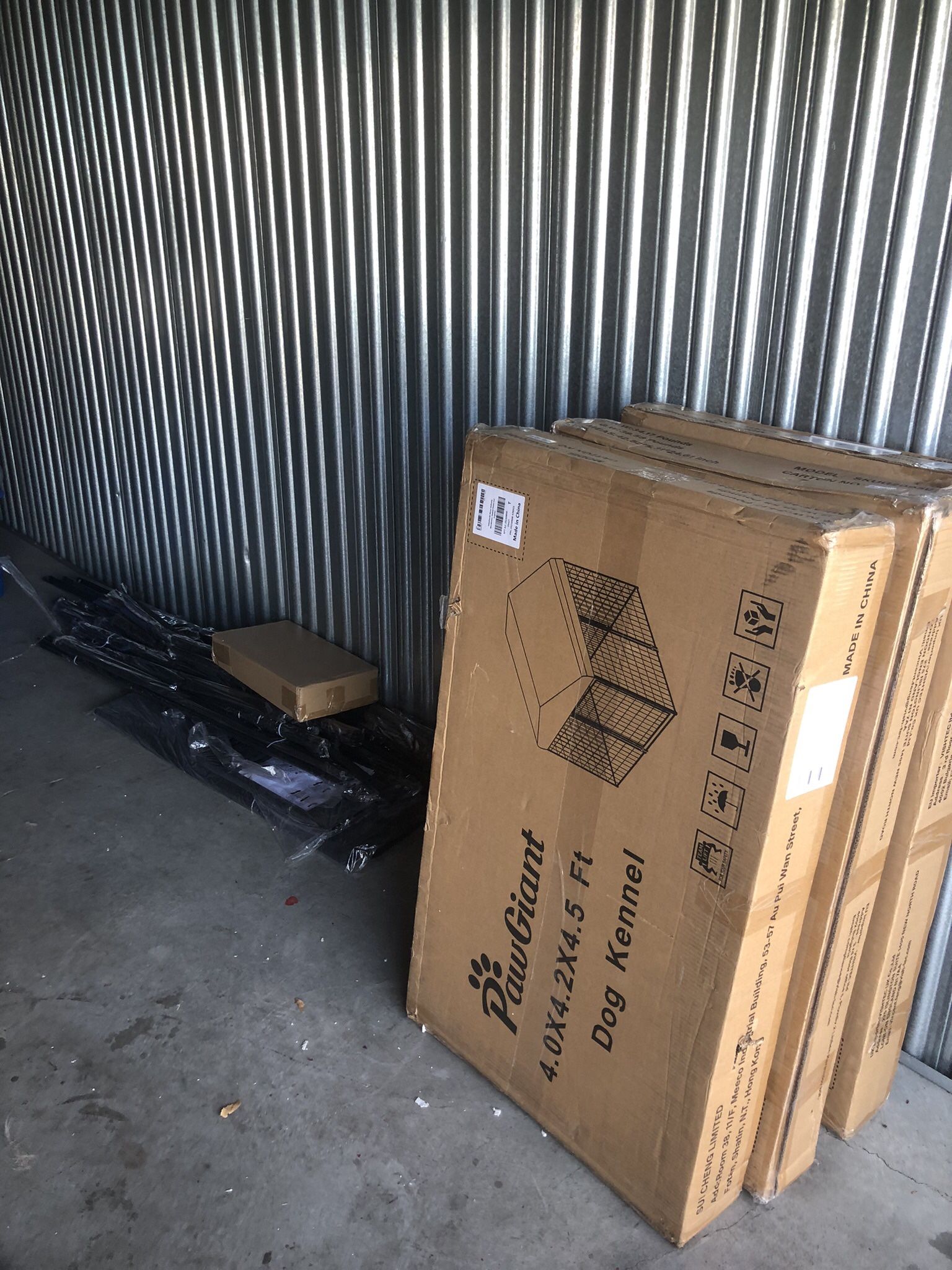 4 Dog Kennels (3 Still In Box And 1 Out)