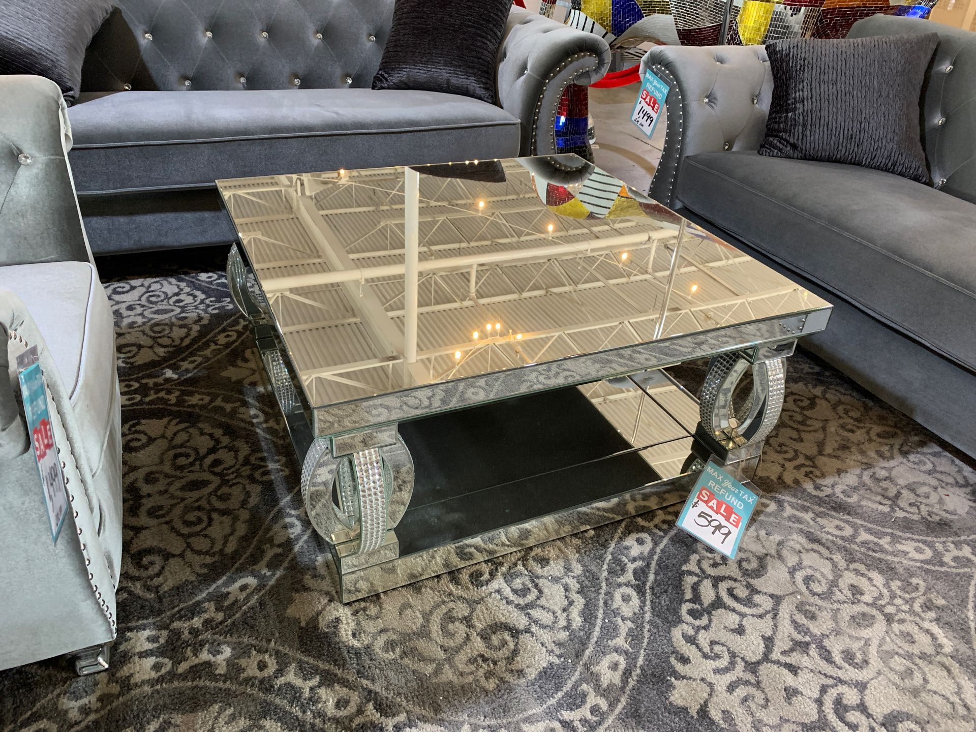 Mirror coffee table