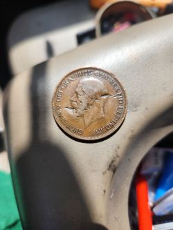 1930 King George V British Penny Coin