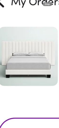 Queen Gray bed frame