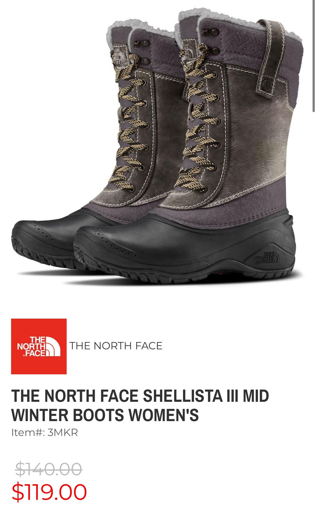 Women’s North Face Boots