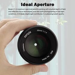 7artisans 55mm F1.4 II V2.0 Portrait Lens, Compatible with M4/3-mount Mirrorless Cameras