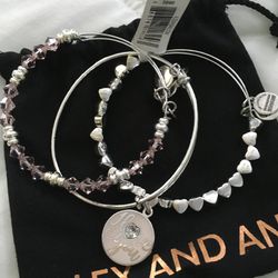 Brand New Alex/Ani 3 Bracelets With Tag 