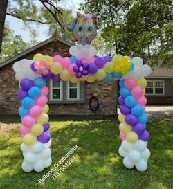 Balloon arch/ arco de globos de unicornio