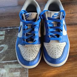 Nike dunk low retro "Kentucky" sneakers white/royal blue color size 4.5