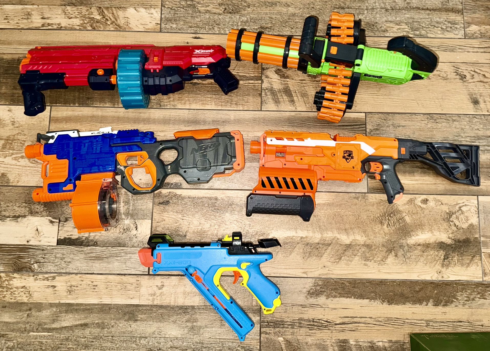 Lot Of 5 Nerf Guns No Darts