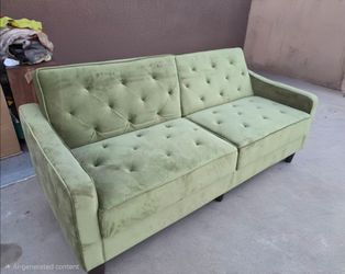 Novogratz Vintage tufted split back futon. Brand new!