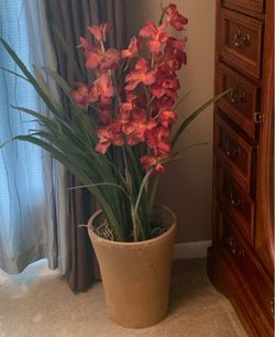 artificial plant in pot