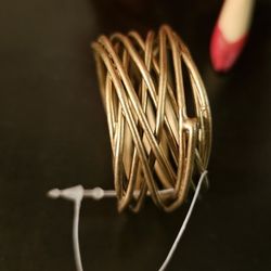 New Gold-toned Wired NAPKIN RINGS (3 Sets Of 4 Avail. $24 Each)