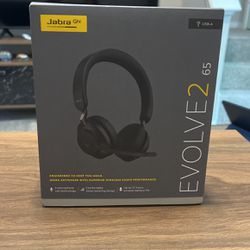 Jabra Evolve2 65 Wireless Headset Stereo MS, Bluetooth Dongle, Compatible with Zoom, Webex