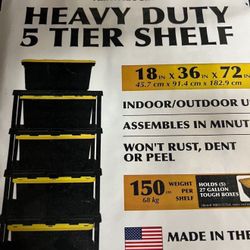 Heavy Duty 5 Tier shelf Preowned