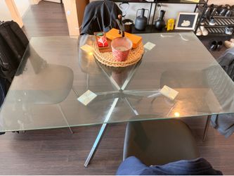 Glass dinner table/office