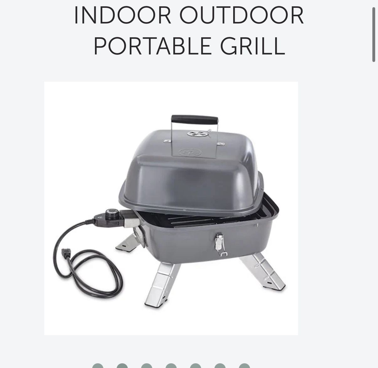 Outdoor/ Indoor grill