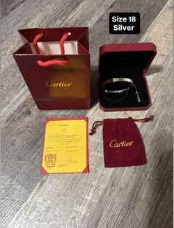 Cartier Love Bracelet Size 18