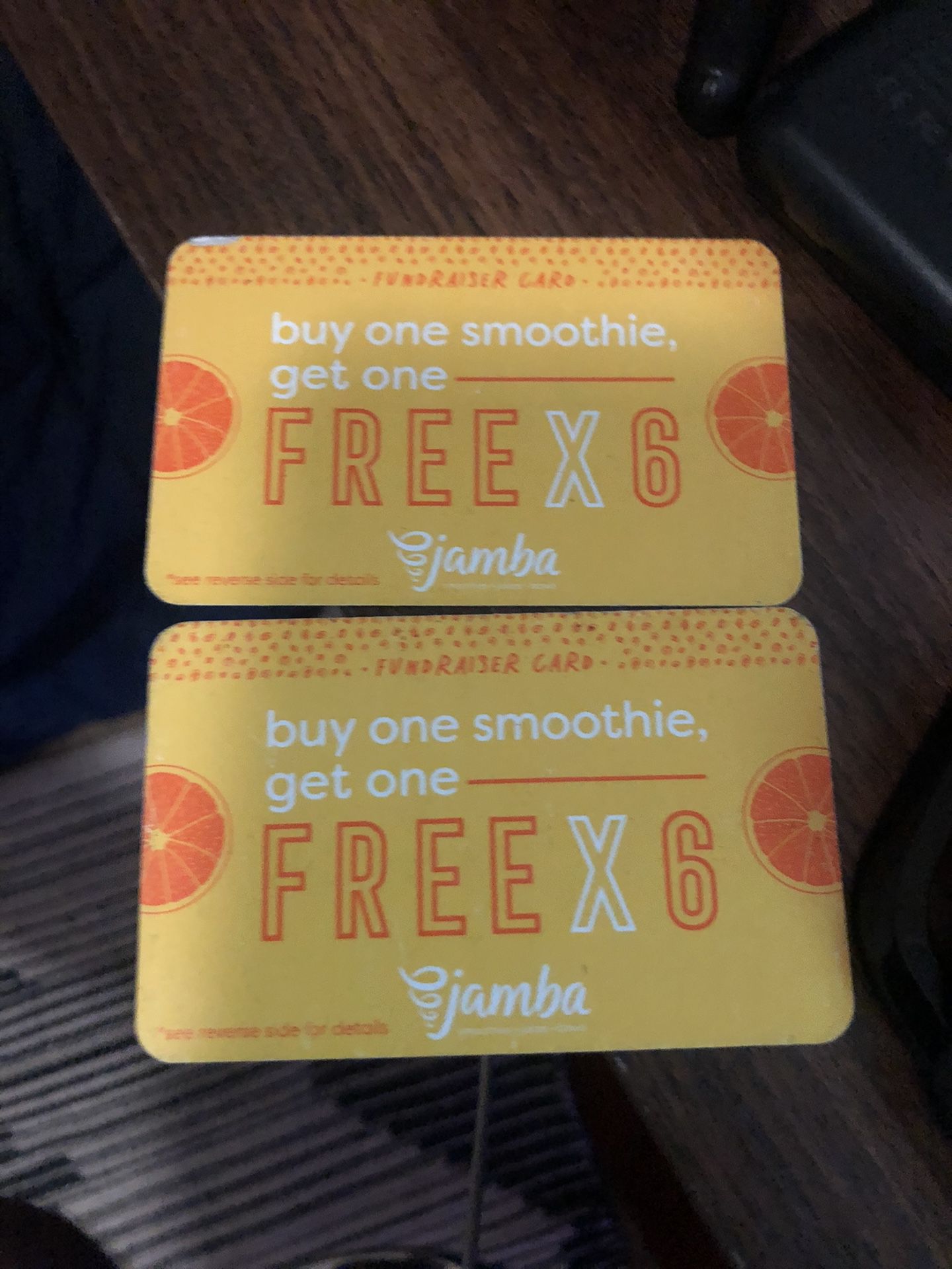 Jamba Juice cards