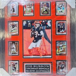 Bengals Joe Burrow Custom-Framed 10-Card Display Piece 