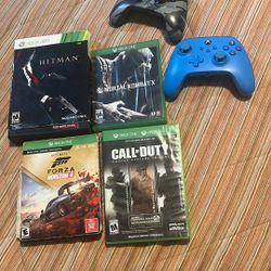 Xbox 1 Games, And controllers
