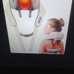 New Neck And Shoulder Massager With Heat Cordless Usb Rechargeable 6D Massager 