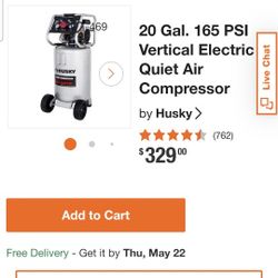Husky 20 GAL Air Compressor 