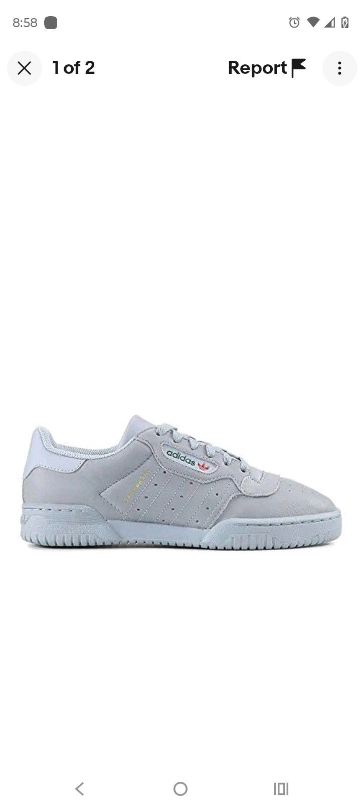 Adidas Men's Yeezy Powerphase Calabasas Grey Sz 4.5
