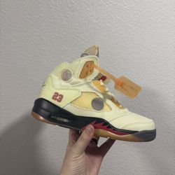 Jordan Retro 5 Off White Sample
