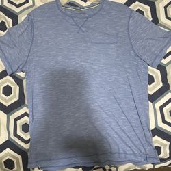 Men Shirt Large Blue T Shirt