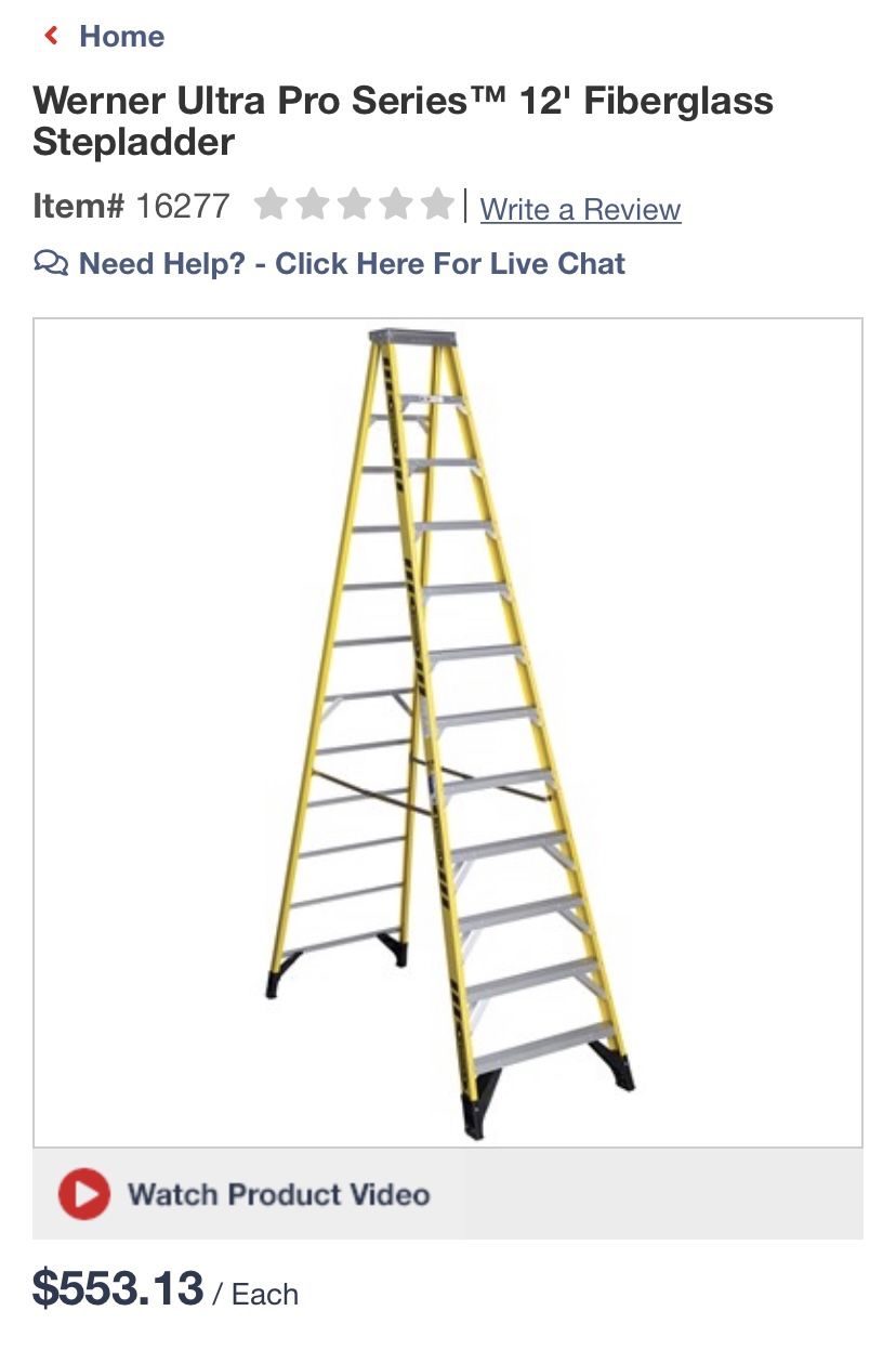 12’ Ultra Pro Ladder