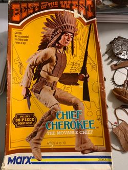 Marx Best of the West Chief Cherokee Action Figure