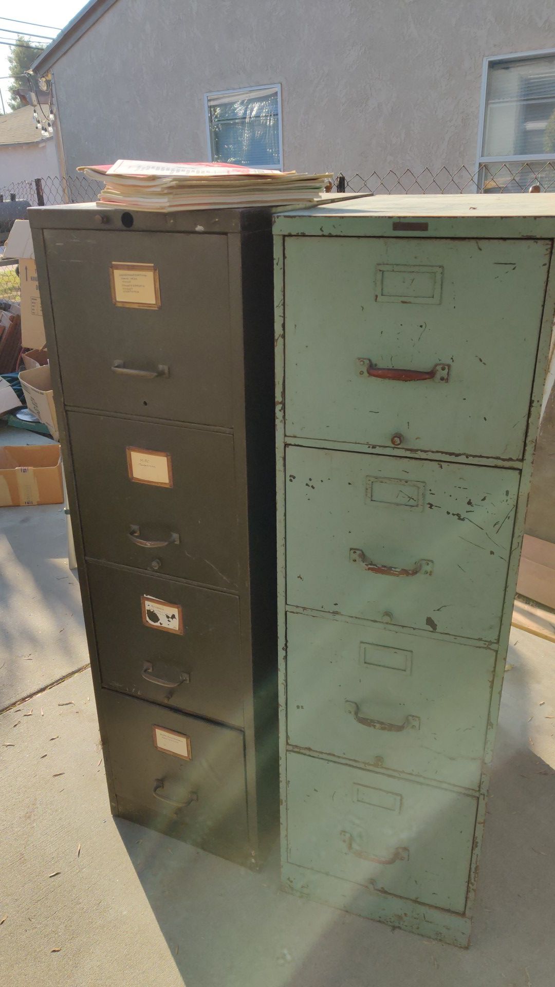 Antique filing cabinets