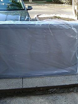 Twin box spring and rail