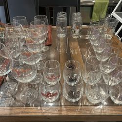 Wine Glasses, Stemless Wine Glasses, Shot Glasses, Mason Jars, Glass Cups, READ DESCRIPTION