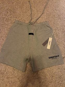 Essentials fear of god dark oatmeal shorts
