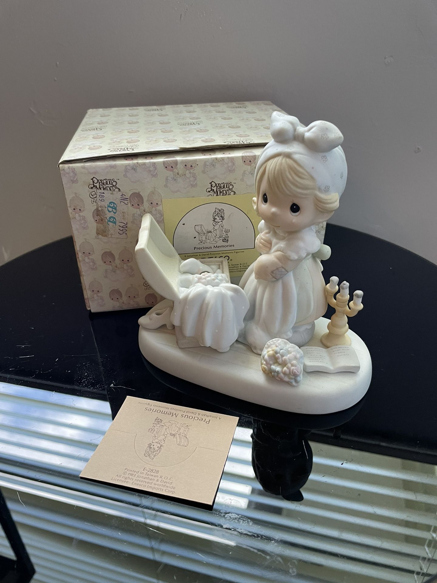 Precious Moments Girl With Hope Chest And Candelabra